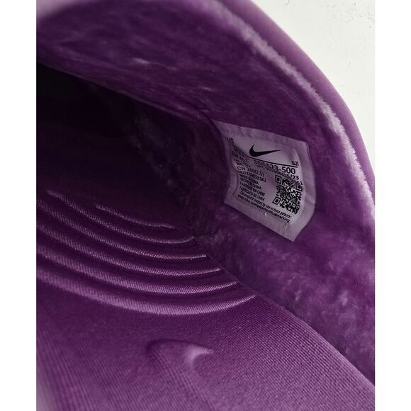 Nike Air Force 1 Mule Slippers – Purple Plush Slide-On Comfort - Picture 8 of 9